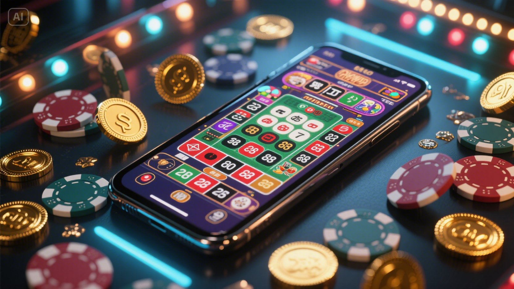 Casino 9 coins game desktop and mobile interfaces